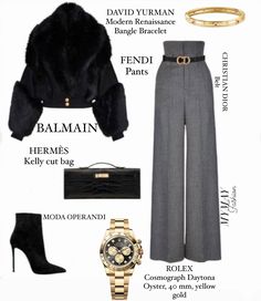 @fendiofficial @rolex @davidyurman @hermesofficial @modaoperandi @balmain #Winteroutfit #businesswomanoutfit #chic #Elegantoutfit #MYMAYfashion Veiled Outfit, Rich Wife Outfit, Business Dinner Outfit, Rich Wife, Business Dinner, Minimalist Wardrobe Capsule, Unique Party Dresses, Modest Dresses Fashion, Winter Fashion Outfits Casual