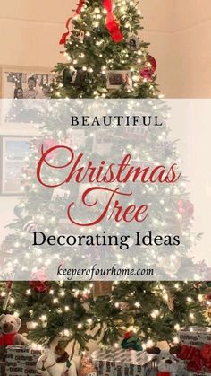 Old Fashioned Christmas Tree, Old Fashion Christmas Tree, Country Christmas Trees, Christmas Tree Decorating