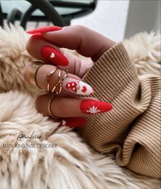 Red Christmas Nails, Nails 2020