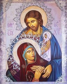 an icon of the mother and child jesus