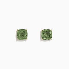 Effy 14K Yellow Gold Peridot Stud Earrings, 4.50 TCW Classic Green Peridot Earrings, Classic Green Earrings For May Birthstone, Green Peridot Earrings For Anniversary, 14k Gold Green Earrings, 14k Gold Green Birthstone Earrings, Green 14k Gold Birthstone Earrings, Green Gemstone Earrings In 14k Gold, Yellow Stone, Gold Yellow