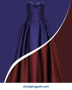 the dress is blue and red with white trims on it, but not in color