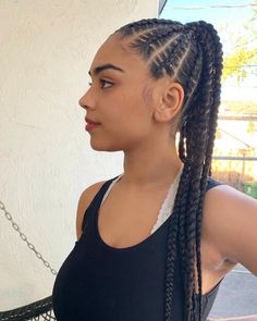 Braids For Mexican Women, Braids Mexican, Latina Braids Hairstyles, Mexican Hairstyles, Kanekalon Hairstyles, Braided Cornrow Hairstyles, Braided Hairstyles Updo, Natural Hair Braids, Cornrow Hairstyles