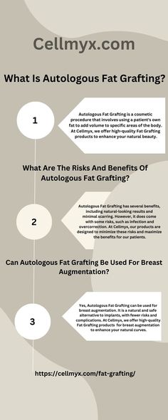 Autologous Fat Grafting is a cosmetic procedure that involves using a patient's own fat to add volume to specific areas of the body. At Cellmyx, we offer high-quality Fat Grafting products to enhance your natural beauty. Fat Transfer To Breast, Breast Fat Transfer, Promotion Ideas, Fat Grafting, Fat Transfer, Cosmetic Procedures, Surgery, Natural Beauty, Promotion