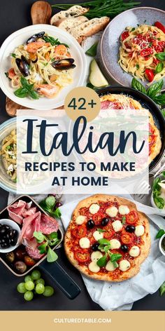 spread of various italian food dishes from above Authentic Italian Lunch Ideas, Tuscany Italy Food Recipes, How To Eat Like An Italian, Southern Italian Food, Authentic Italian Recipes Dinners Italy, Italian 3 Course Meal, Rustic Italian Food, Cooking In Italy