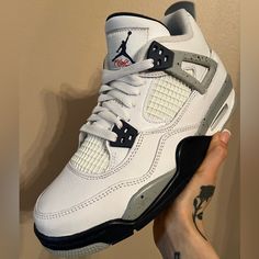 Like New Condition With Og Box Carefully Packaged- Shipped Asap Size 7 Men/Youth = Size 8.5 Women Sporty White Air Jordan 4 With Abzorb Midsole, Air Jordan 4 Cushioned For Light Sports, Air Jordan 4 Cushioned Footbed For Light Sports, Air Jordan 4 White High-tops With Cushioned Footbed, Air Jordan 4 With Abzorb Midsole For Sports, Air Jordan 4 Mid-top Synthetic With Cushioned Footbed, Air Jordan 4 High-top With Speckled Midsole, Air Jordan 4 High-top Sporty Sneakers With Speckled Midsole, Sporty Air Jordan 4 High-top With Speckled Midsole