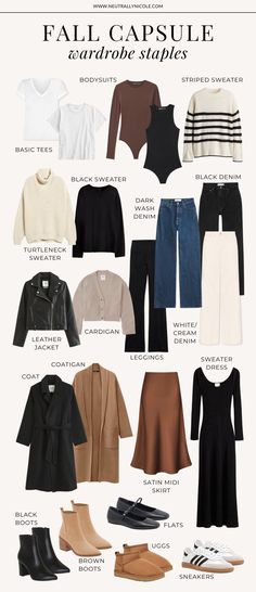 Casual Chic Fall Outfits, Casual Chic Fall, Fall Clothing Essentials, November Outfits, Fall Wardrobe Staples, Capsule Wardrobe Outfits, Fall Wardrobe Essentials, Simple Fall Outfits, Chic Fall Outfits