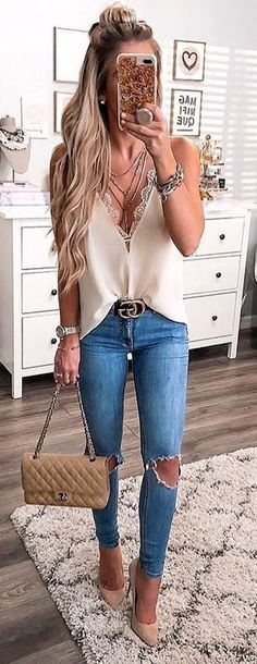 Outfits To Copy Style Casual Chic, Perfect Fall Outfit, Chique Outfits, Outfit Trends, Casual Summer Outfits, Looks Style, Women's Summer Fashion, Outfits Casuales