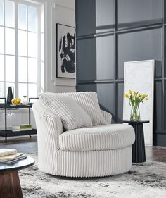 Gramwell Alloy Oversized Swivel Accent Chair from Ashley - Luna Furniture Teen Bedroom Sets, Corduroy Upholstery, Teen Furniture, Swivel Accent Chair, Reclining Furniture, Furniture Market, Go With The Flow, Kids Bedroom Sets, City Furniture