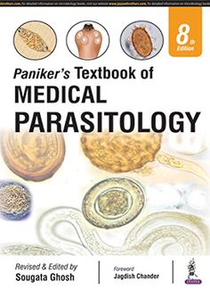 the textbook of medical parastatology, with an image of two different items