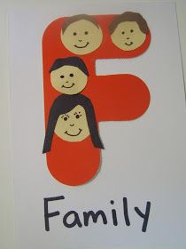 the number five is made up of children's faces and letters, which spell out their names