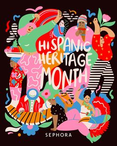 'The profession found me': Sol Cotti on how a dinner launched her illustration career | Creative Boom Latin Illustration Art, Latin Heritage Month Art, Celebrate Graphic Design, Latina Graphic Design, Hispanic Heritage Month Graphic Design, Celebration Illustration Graphic Design, Sephora Illustration, Latinx Illustration, Cultural Graphic Design