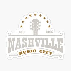 the nashville music city sticker