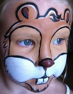 Squirrel Face Paint, Squirrel Costume, Animal Face Paintings, Animal Costumes, Alvin And The Chipmunks, Paint Design, Face Painting Designs