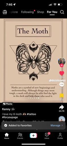 the moth app on an iphone, with text and pictures above it that reads'the moth