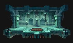 ArtStation - Dungeon, Kim Goeun 2d Game Background, Dungeon Room, 3d Modelle, Game Background, Fantasy Castle, Game Concept Art, Stage Set, Game Concept