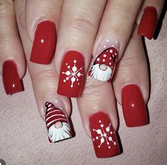 Academia Collage, Holiday Nails Winter, Xmas Nail Art, Fingernail Designs, Cute Christmas Nails, Christmas Nails Easy, Fall Acrylic Nails