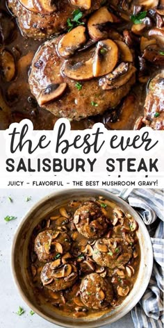 the best ever salisbury steak with mushrooms and gravy