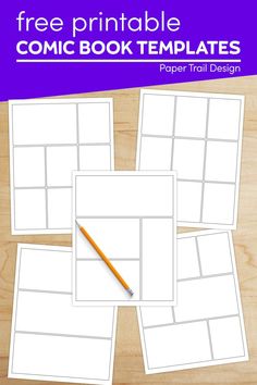 the free printable comic book templates are perfect for kids and adults to use