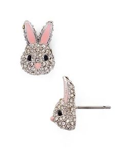 Kate Spade Novelty, L Post, Rabbit Earrings, Sporty Casual, Spade Jewelry, Kate Spade Jewelry, Animal Jewelry