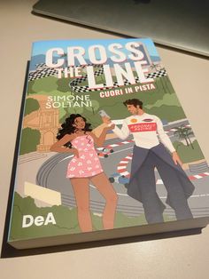 a book about cross the line with an image of a man and woman on it