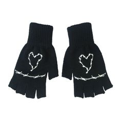 Fingerless Gloves Black, Pngs For Moodboards, Outfit Png, Gloves Black, Frank Iero, Emo Outfits, Barbed Wire, Goth Outfits, Kawaii Clothes