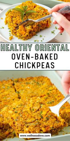 Enjoy a nutrient-dense meal with these Oriental Oven-Baked Chickpeas! Packed with plant protein and seasoned with a delightful mix of eastern herbs, this gluten-free and oil-free dish is perfect for a healthy vegan lunch or dinner. Veggie Bake, Vegan Casserole, Baked Veggies, Flax Seeds, Healthy Gluten Free, Plant Protein, Vegan Lunch, Vegan Baking