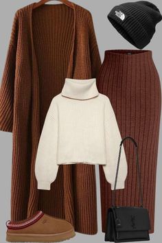 Winter Outfits Aesthetic Korean, Outfits Latina, 2023 Festival, Uggs Outfits, Stile Hijab, Modesty Outfits, Thanksgiving Outfits, Cardigan Outfit, Cute Modest Outfits