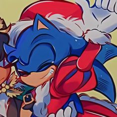 sonic the hedgehog and his friends are kissing