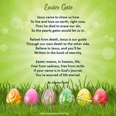 an easter poem with eggs in the grass