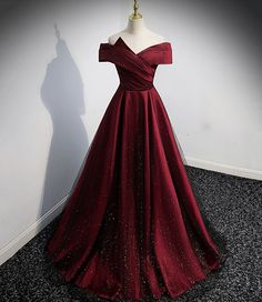 Cherry Red Dress Prom, Wine Prom Dress, Wine Red Prom Dress, Burgundy Evening Dresses, Red Block Heels, Prom Dresses Burgundy, Prom Dress Burgundy, Burgundy Evening Dress, Wine Red Dress