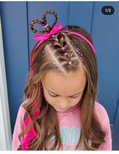 Flower Crazy Hair Day, Thanksgiving Hair For Kids, Toddler Halloween Hairstyles Girl, Trolls Hairstyles, Girl Crazy Hair Day Ideas, Girly Hairstyles For Kids, Heart Hairstyles For Kids, Fairy Hairstyles For Kids