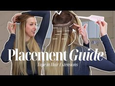 HOW TO APPLY TAPE IN HAIR EXTENSIONS | Placement Guide - YouTube Tape In Hair Extensions Placement Map, Tape In Extension Placement, How To Install Tape In Hair Extensions, Hair Extensions Placement Guide, Tape In Hair Extensions Placement Guide, Tape In Extensions Placement Guide, Tape In Hair Extensions Placement, Hair Extensions Placement, Hair Extension Tips And Tricks