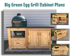 the big green egg grill cabinet plans