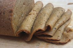 some kind of bread that is cut in half