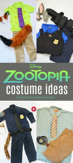 the zootopia costume ideas are great for boys and girls to make their own costumes