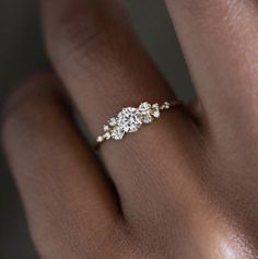 custom ring designs Snowdrift Ring, Engagement Ring Cluster, Round Cut Engagement Ring, Pretty Engagement Rings, Ring Inspo