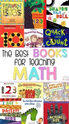 the best books for teaching math with pictures of handprints and numbers on them