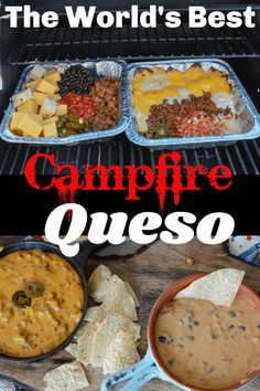 the world's best campfire quesadilla recipe is made with only three ingredients