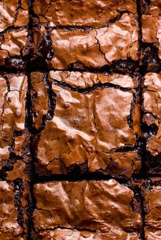 some brownies that have been cut into squares