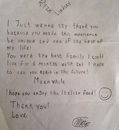 a handwritten letter from a child to her mother