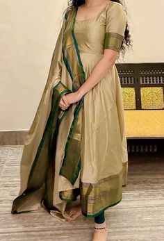 Pattu saree converted into dress Pattu Saree Kurti Design, Saree To Dress Convert Designs, Old Saree Convert Into Half Saree, Old Pattu Sarees Convert Into Dress, How To Convert Saree Into Dress, Silk Saree To Gown Convert, Saree To Suit Convert Ideas, Pattu Saree Dress Gowns, Saree To Anarkali Convert