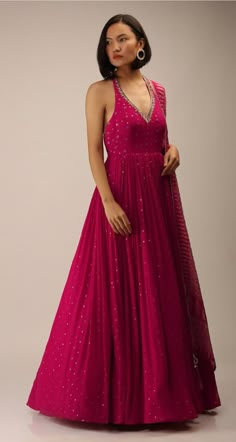 Wedding Outfits Ideas, Frock Ideas, Pink Anarkali, Diwali Outfits, Kalki Fashion, Anarkali Dress Pattern, Pink Gown