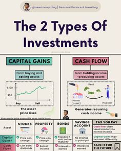 the two types of investments are shown in this diagram, and there is also an info sheet