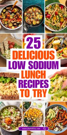 Maintaining a low sodium diet doesn’t mean sacrificing flavor. Lunch is an important meal to fuel your day, and with a few simple adjustments, you can enjoy delicious, low-sodium meals that are still packed with taste. Whether you’re looking for hearty soups, fresh salads, satisfying sandwiches, or vibrant grain bowls, there are plenty of options to choose from. In this collection of 25+ low sodium lunch recipes, you’ll find a variety of dishes that are both nutritious and flavorful, perfect for keeping your sodium intake in check while still enjoying delicious, satisfying meals. Low Sodium Low Potassium Recipes Meals, Low Sodium Christmas Recipes, Lower Sodium Recipes, Low Sodium Lunches, Low Carb Low Sodium Recipes, Salt Free Diet Low Sodium Recipes, Stealth Health Recipes, Low Sodium Breakfast Ideas, Healthy Low Sodium Dinner Recipes