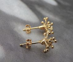 Gold Flower Earrings MOD Sterling 24k Gold Vermeil Flower Earrings Amazing Pierced Earrings Gold Earrings Gold Studs Art Deco Earrings Gold Flower Earrings, Wedding Studs, Silver Earrings Handmade, Earrings Flower, Gold Filled Earrings, Art Deco Earrings, Ear Cuffs, Gold Flower, Flower Earrings Studs