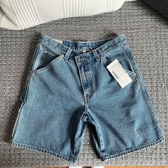 Brand New, Never Worn. Mid-Thigh Length, Loose-Ish Fit. Size 27. Color: “Golly Gee” Cheap Blue Levi's Shorts, Levi's High-waisted Light Wash Shorts, Levi's Mid-rise Blue Shorts, Levis 501 Women, Levi's High-waisted Cotton Shorts, Levi's Denim Blue High-waisted Shorts, Levi 501 Shorts, Levi 501s, Levis Denim Shorts