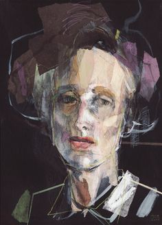 a painting of a woman wearing a hat