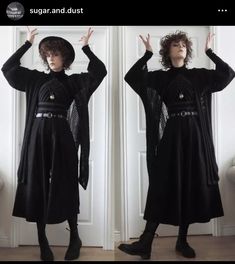 Tomboy Witch Outfit, Unisex Goth Fashion, Gothic Bohemian Fashion, Goth Layering, Alt Loungewear, Trans Fem Outfit Ideas, Masc Witchy Outfits, Goth Rainy Day Outfit, Masculine Gothic Outfits