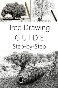 tree drawing guide step - by - step